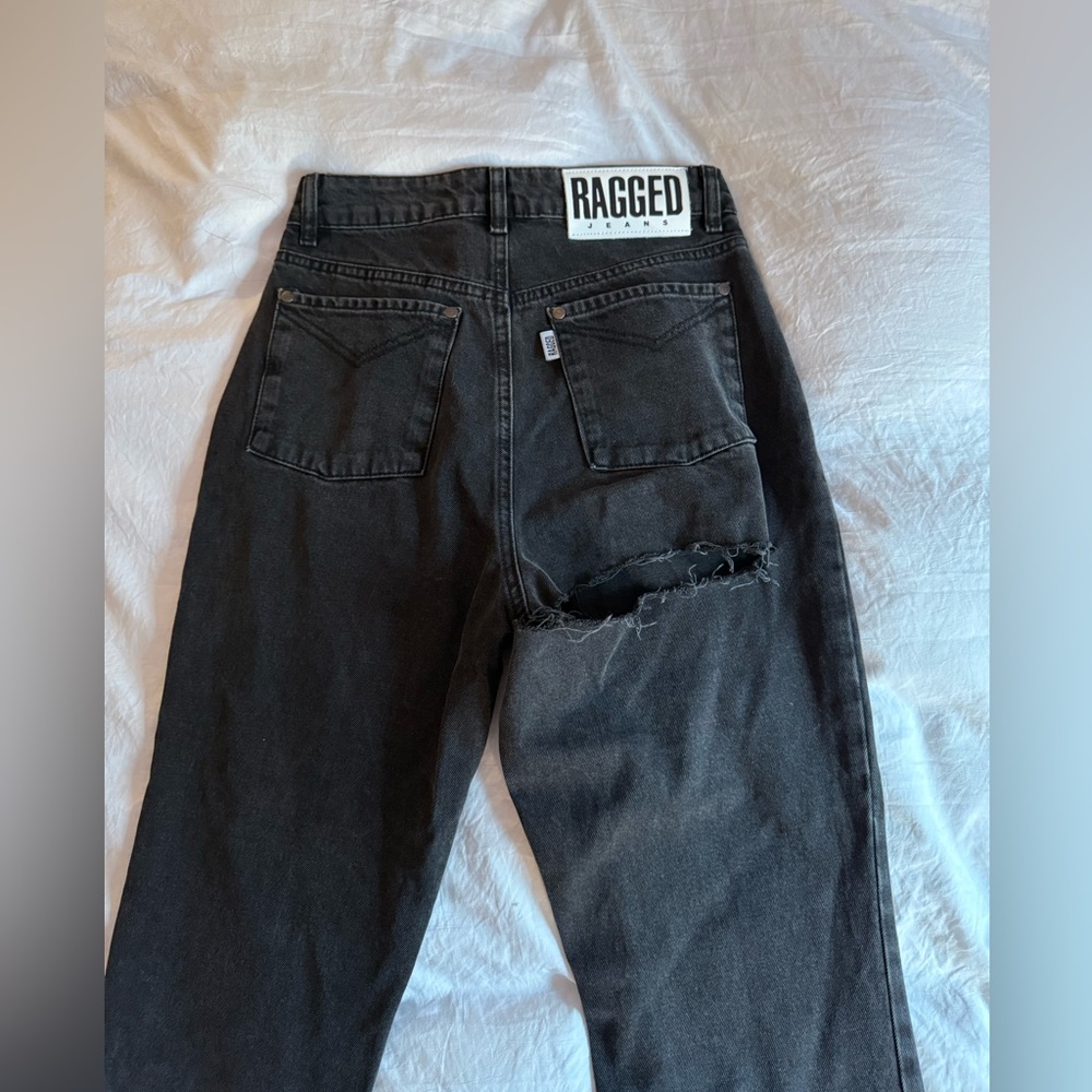 Ragged Priest High Wasted Jean with Butt Cut